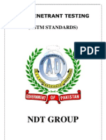 NDT Group: Dye Penetrant Testing (Astm Standards)