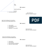 Subiecte Anatomie - Semestrul I