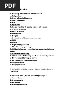 Review and Read ENT MCQ
