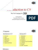 Intro to C# - Part 1