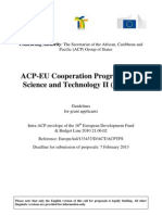 ACP-EU S&T II Guideline