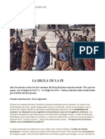 LA REGLA DE LA FE: EL PAPA COMO FUNDAMENTO DE UNIDAD