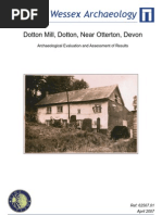 Download Dotton Mill Otterton Devon by Wessex Archaeology SN12246197 doc pdf