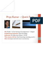 Priya Kumar - Quick Facts