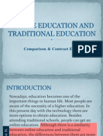 Online Education and Traditional Education