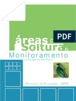 Áreas de Soltura e Monitoramento No Estado de São Paulo