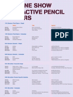 2008 One Show Interactive Pencils