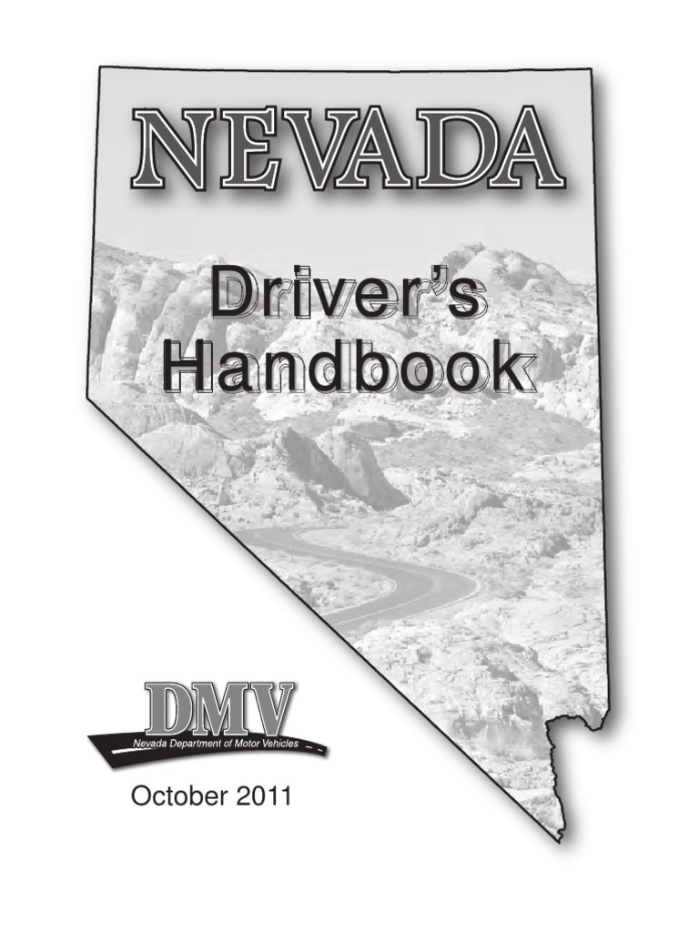 NEVADA Drivers Handbook -2013 | Driver's License | Driving
