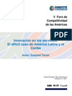 Innovation in Services - Caso America Latina