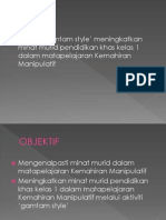 Aktiviti Gamtam Style' Meningkatkan Minat Murid Pendidikan Khas Kelas 1 Dalam Matapelajaran Kemahiran Manipulatif