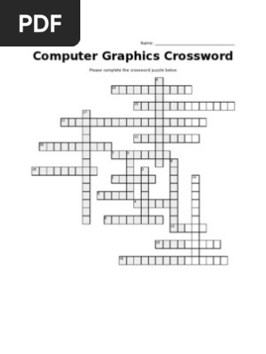 Pdf Computer Graphics Crossword Clue Computer Graphics Pdf Pdfprof Com