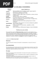 Características de la carta formal