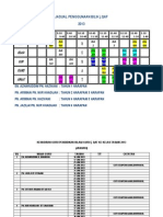 Jadual Penggunaan Bilik J.Qaf 2013: Isnin Selasa Rabu Khamis Jumaat