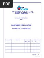 Pttchem-Sp-M-801 Equipment Installation