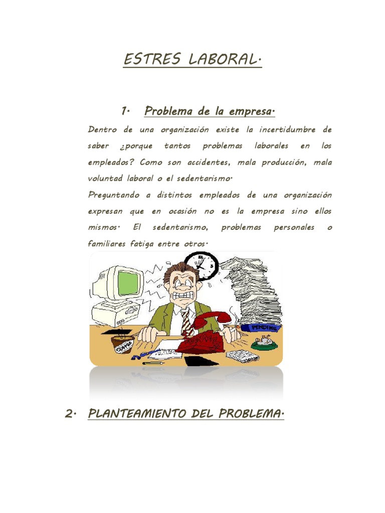 Fatiga Laboral | PDF | Estrés (biología) | Factores humanos y ergonomía