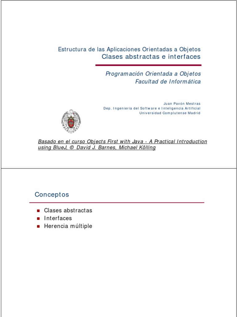 2 10 Interfaces | PDF | Herencia (Programación Orientada a Objetos ...