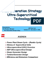 New Generation Ultra-Supercritical Strategy