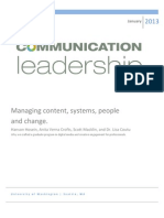 The Communication Leadership program at the University of Washington