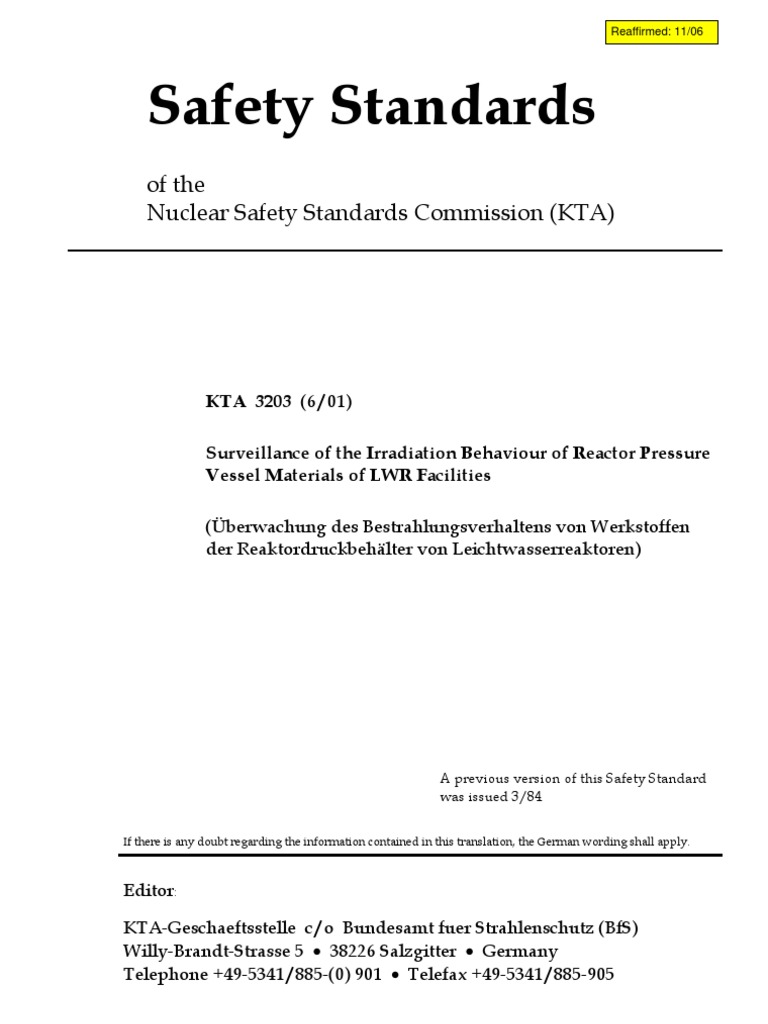 Kta-Regelprogramm / Kta Program Of Standards – KOJJO