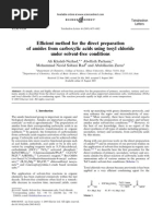 Download Efficient method for the direct preparationof amides from carboxylic acids using tosyl chloride under solvent-free conditions by Ahmed Elkamhawy SN122547429 doc pdf