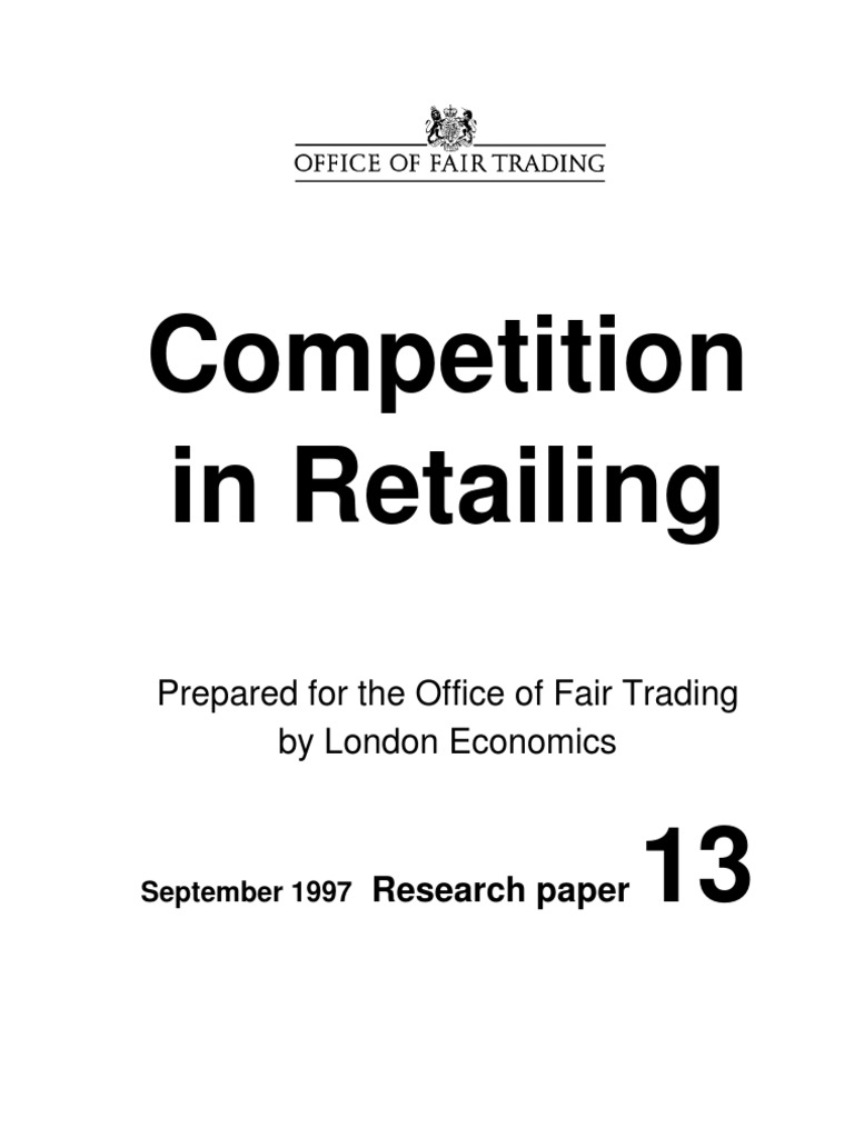 Competition in Retailing | PDF | Retail | Competition Law