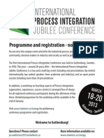Process Integration Jubilee Conference
