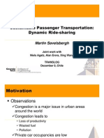 Sustainable Passenger Transportation: Dynamic Ride-Sharing: Martin Savelsbergh