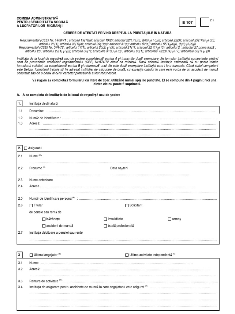 Formular E107