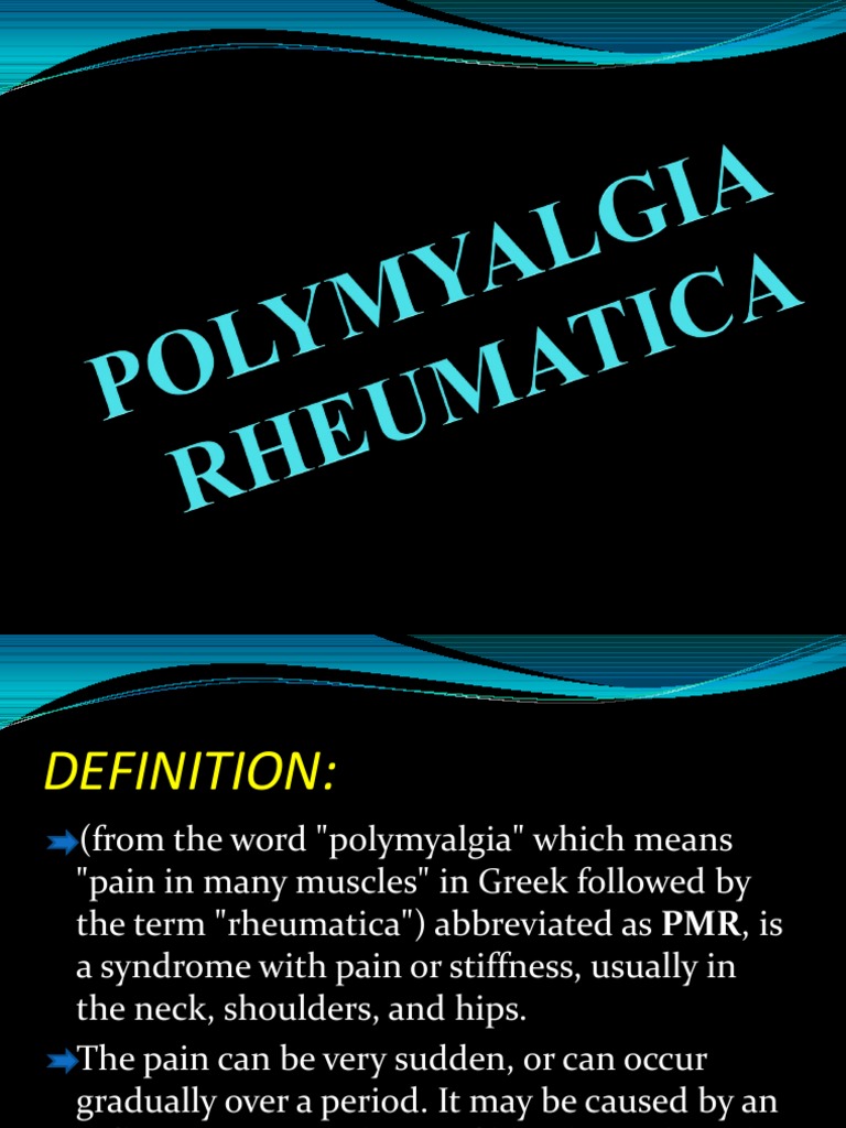 Understanding Polymyalgia Rheumatica | PDF | Clinical Medicine ...