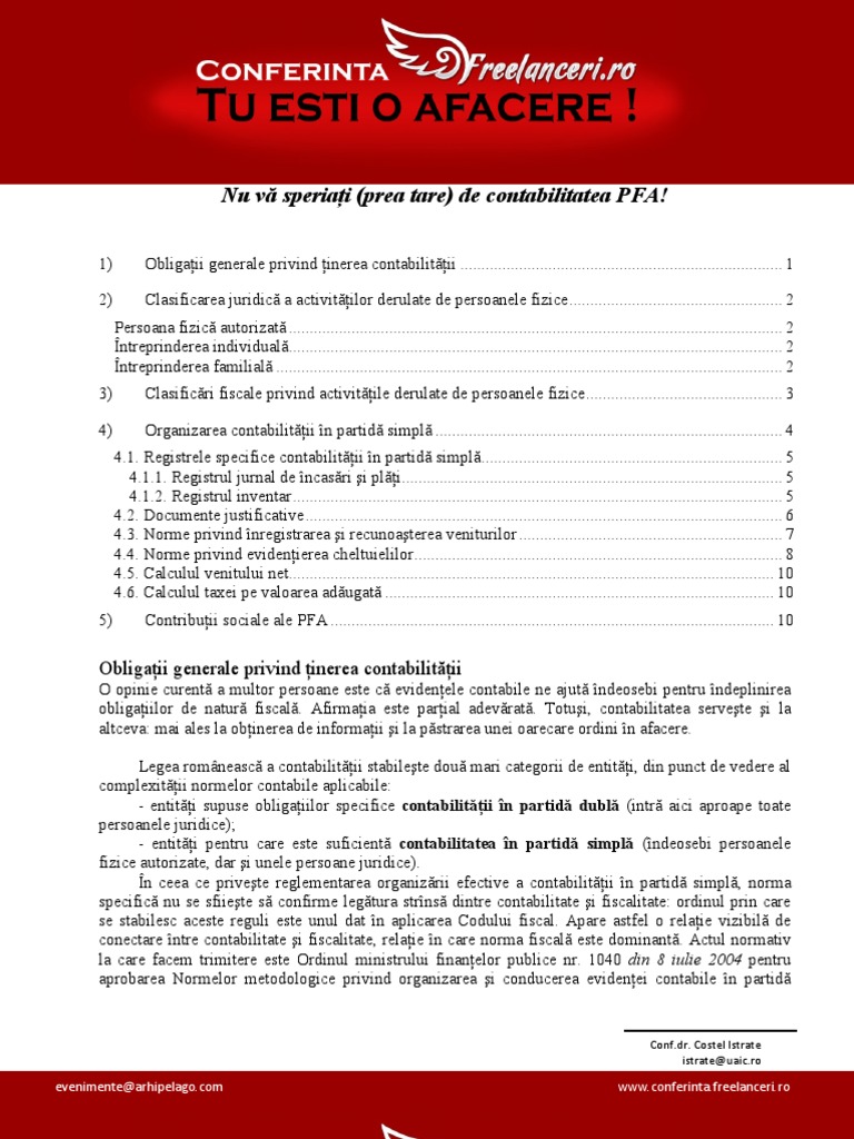 Conta Pfa | PDF