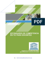 TIC UNESCO Estandares Docentes