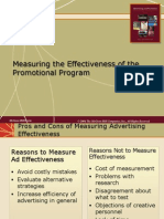 Measuring The Effectiveness of The Promotional Program