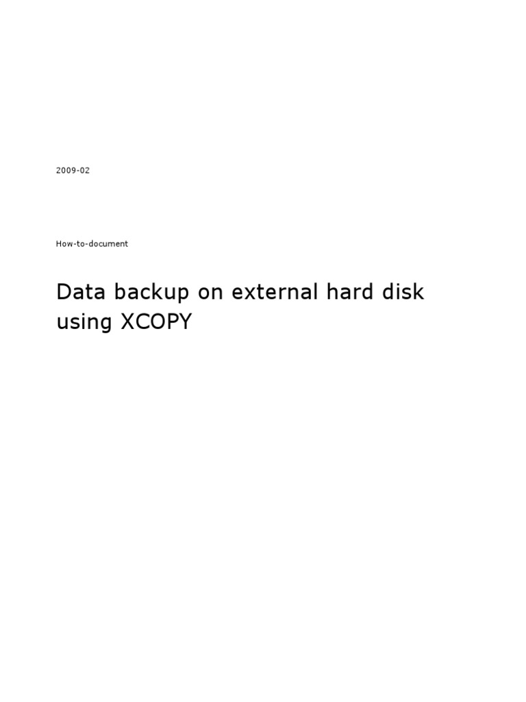Data Backup Using X | PDF | Backup | Computer File