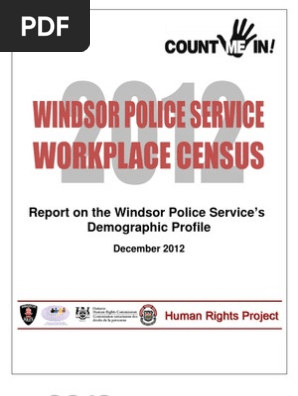 2012 Windsor Police Census Report