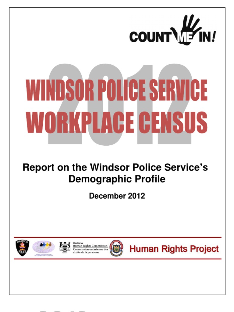 Windsor Police Service Demographics Report | PDF | Survey Methodology ...