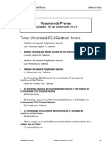 Tema: Universidad CEU Cardenal Herrera: Sábado, 26 de Enero de 2013