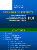 Measures of Fertility: Dr. Bijaya Bhusan Nanda, M. SC (Gold Medalist) Ph. D. (Stat.)