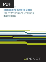 Monetizing Mobile Data:: Top 10 Pricing and Charging Innovations