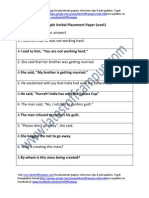 VeriFone Sample Verbal Placement Paper Level1