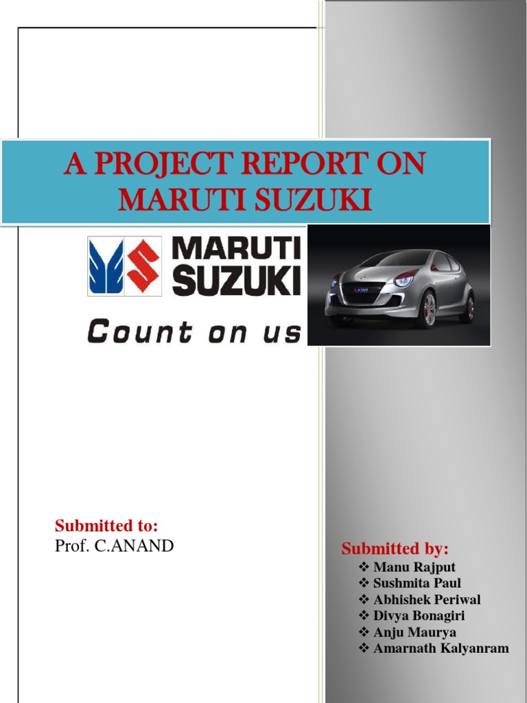 MCS On Maruti Suzuki | PDF | Lean Manufacturing | Operations