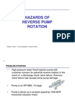 Hazards of Reverse Pump Rotation