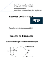 Reações de Eliminação