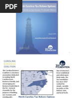 Powerpoint Presentation for "North Carolina Tax Reform Options