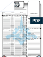 Star Wars Fillable Character Sheet