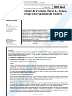 NBR 9443 - 2002 - Extintor de Incendio Classe A - Ensaio de Fogo em Engradado de Madeira PDF