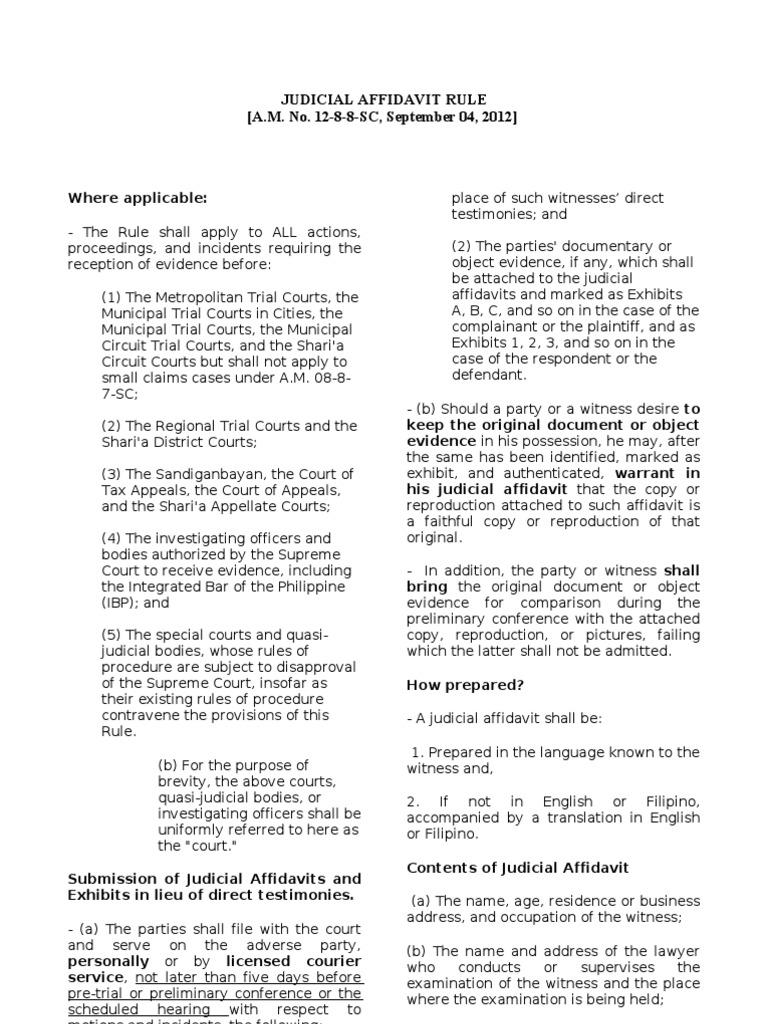 Rem Notes | Download Free PDF | Witness | Affidavit