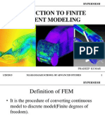 Inroduction To Finite Element Modeling: Hypermesh