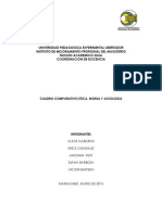 Cuadro Comparativo Entre Los Conceptos de Ética, Moral y Axiologia