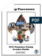 2013 Camp Tuscarora Boy Scout Summer Camp Leader Guide - 2013