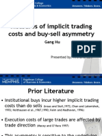 Measures of Implicit Trading Cost Gang Hu - Archana